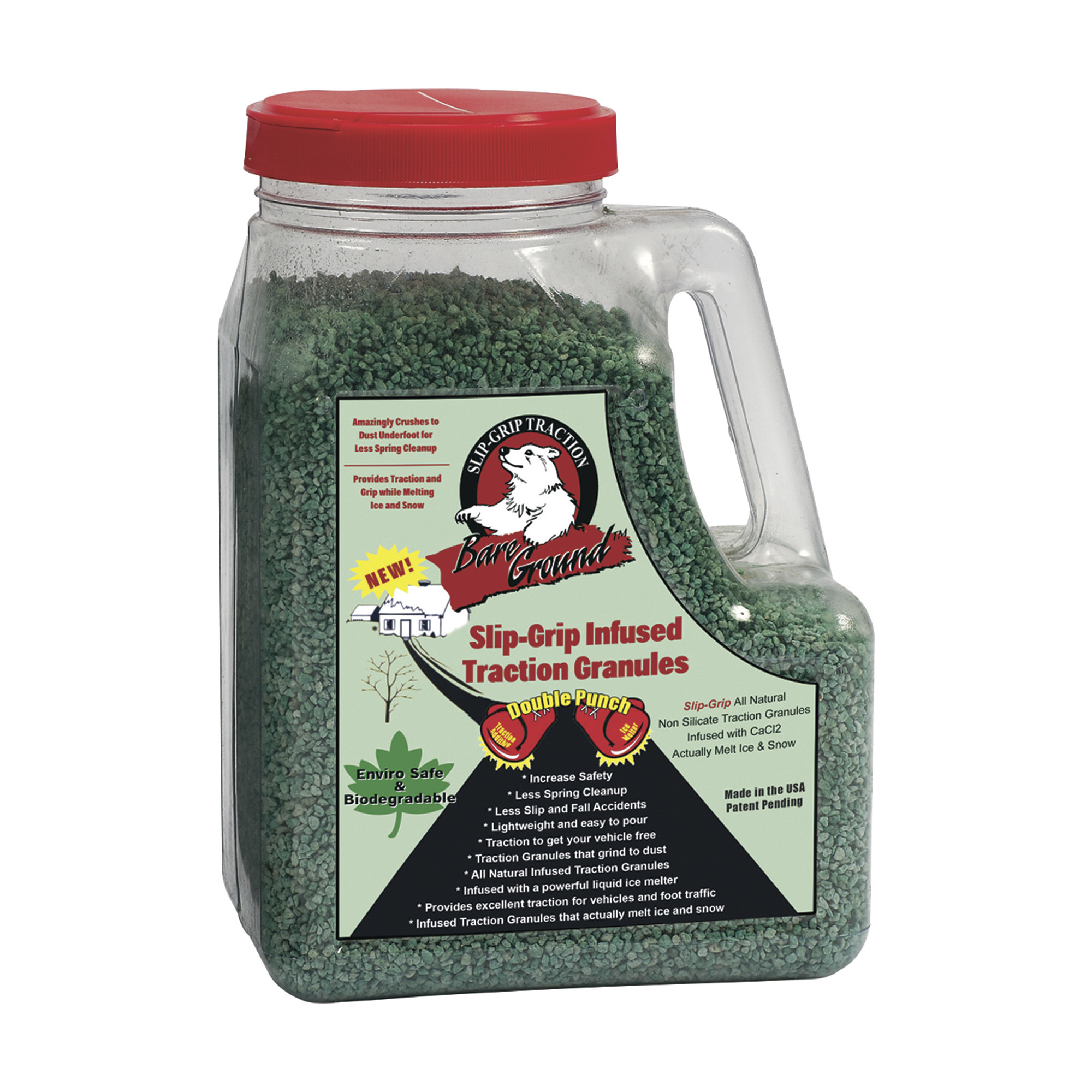 Bare Ground Slip-Grip Infused Traction Granules, Four 5-Lb. Jugs, Model# SLGP-5